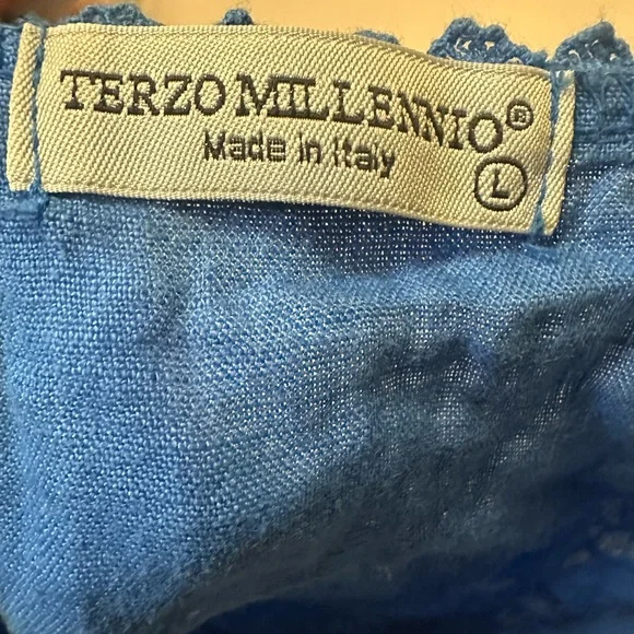 Elegant Blue Sleeveless Dress - Picture 4 of 4